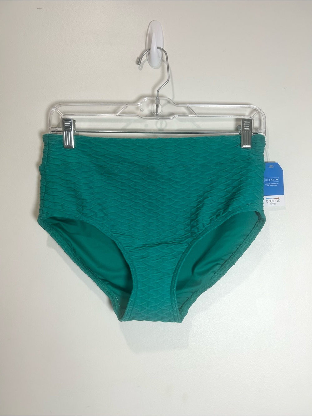 NEW Land's End 2 piece swimsuit Women Sz 6 Tankini Teal Textured Built In Bra - Picture 7 of 15